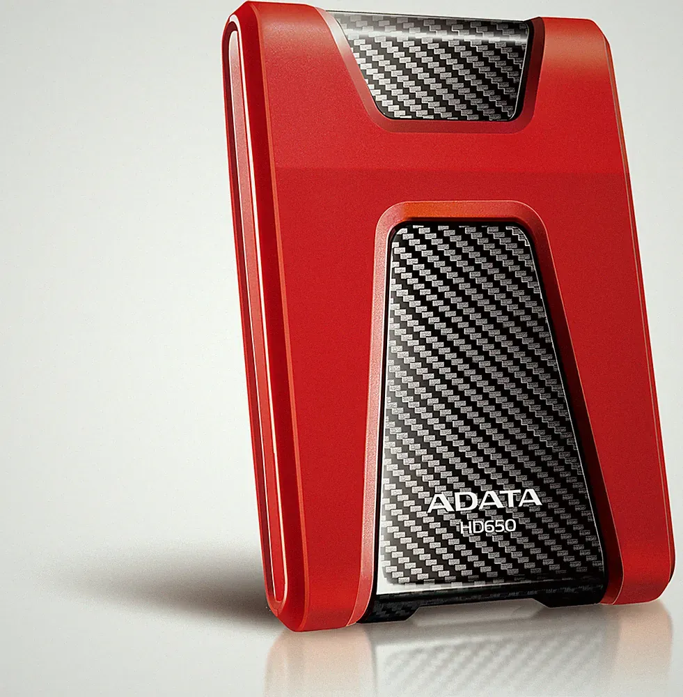 1TB AData Red/Black HD650 DashDrive USB3.1 Portable Hard Drive